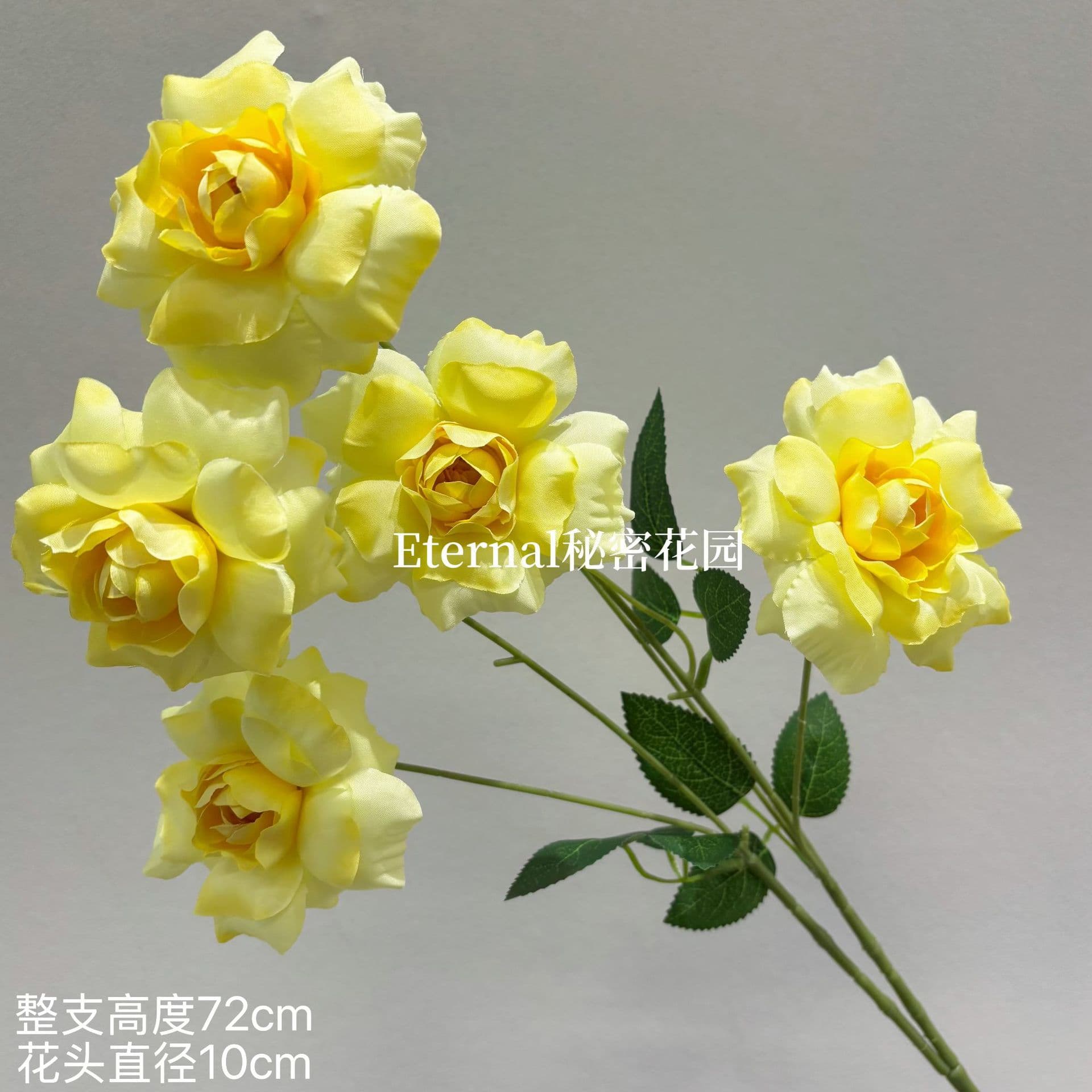 Yellow simulation flower material with lemon yellow orange yellow yellow outdoor wedding home wedding hall fake flower silk flower wholesale 4