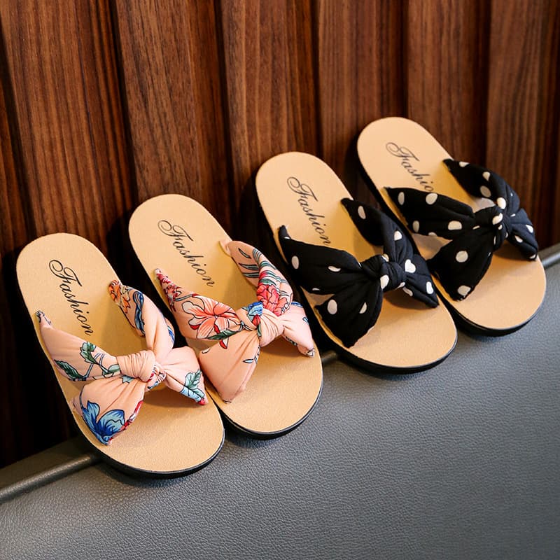 Children's sandals, sponge comfortable soft casual slippers, boho style, suitable for indoor and outdoor use 2