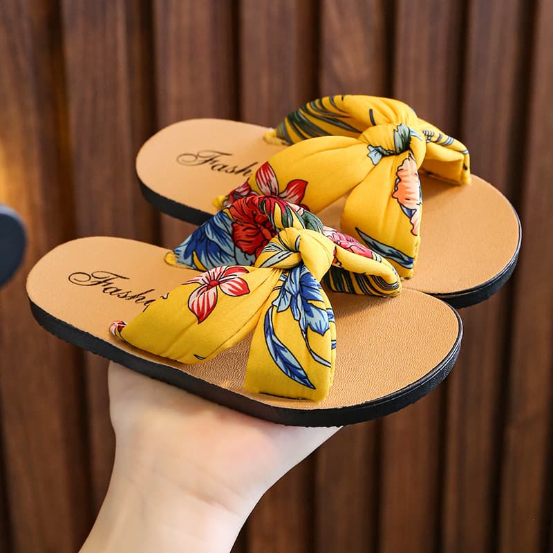 Children's sandals, sponge comfortable soft casual slippers, boho style, suitable for indoor and outdoor use 4