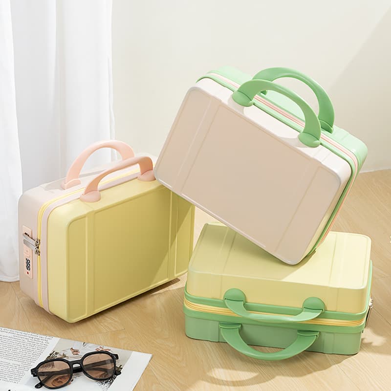 (Wholesale), small suitcase, box, fashionable handheld cosmetic bag, 14 inch