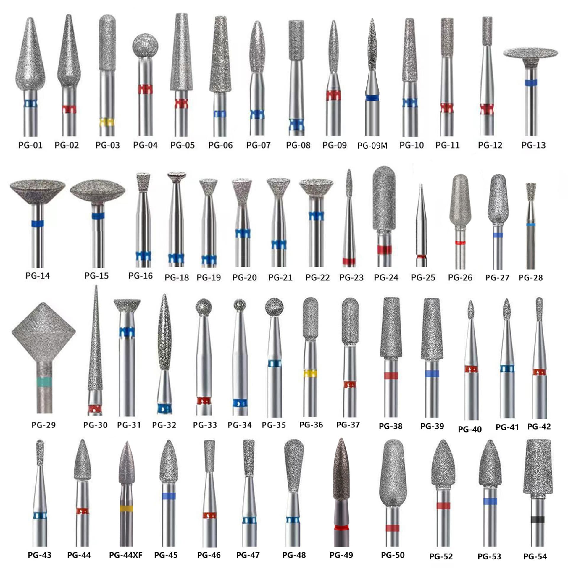 Cross-border manicure Russian-style diamond grinding head pre-treatment nail surface pocket tool nail polish