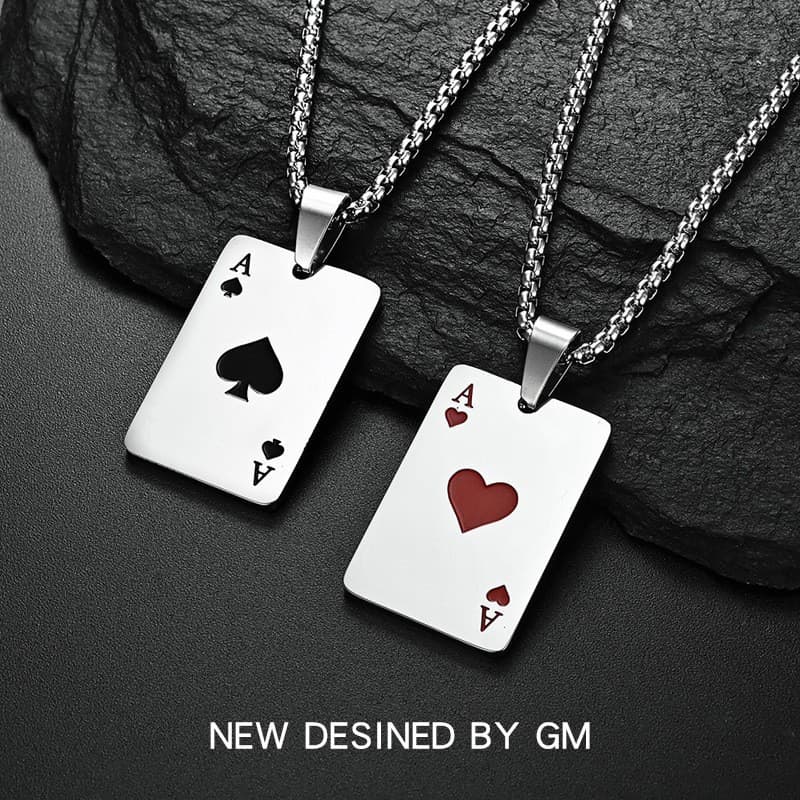 Universal necklace stainless steel, pendant, sweater, internet celebrity, does not fade 2