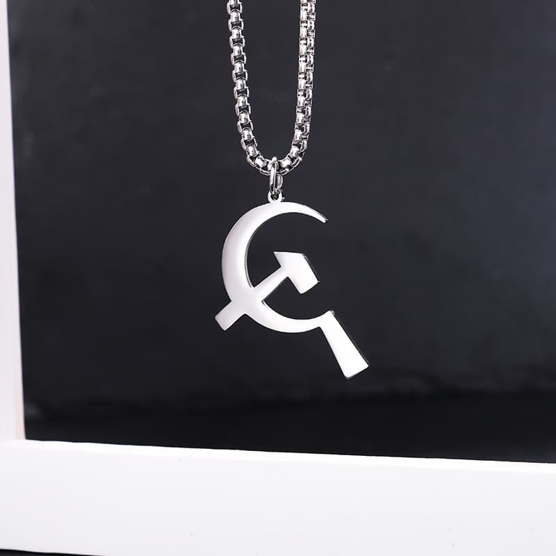 Universal necklace stainless steel, pendant, sweater, internet celebrity, does not fade 4
