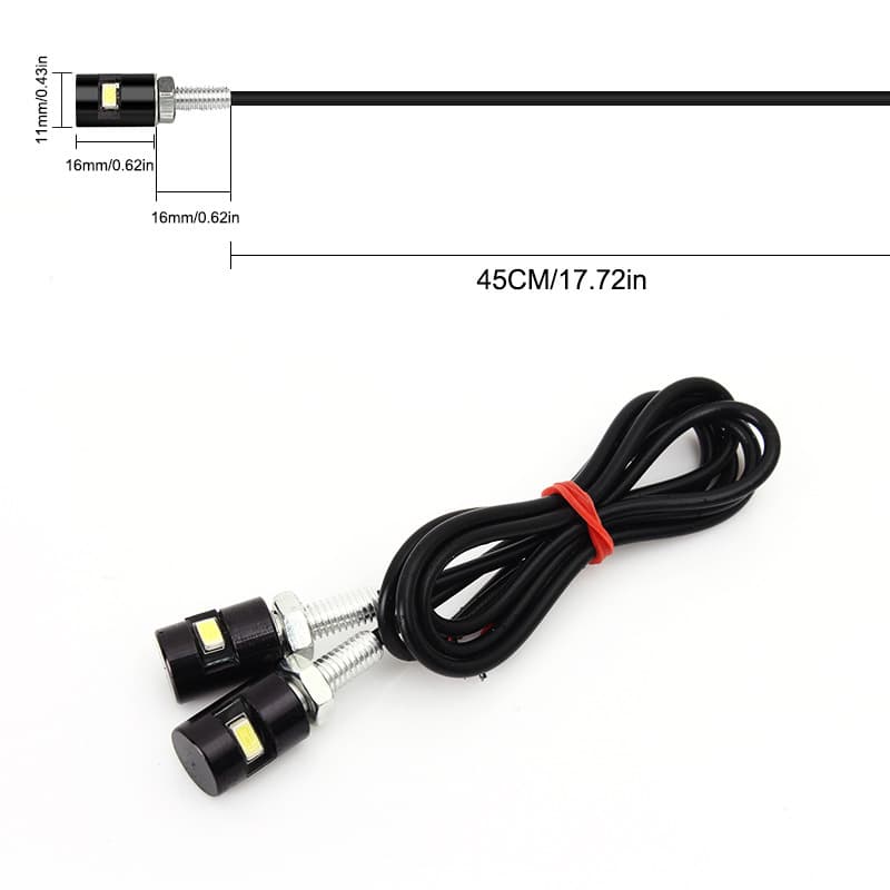 Factory car motorcycle LED license plate light 5630 5730 license plate light screw light pour car light eagle eye light 4