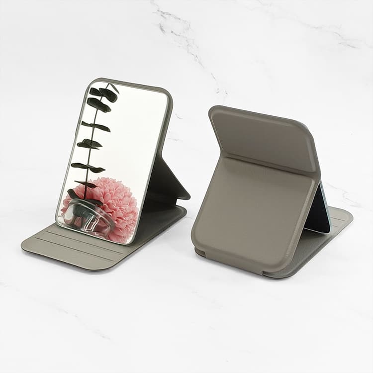 Handheld table folding mirror, custom-made, with your logo imprint 3