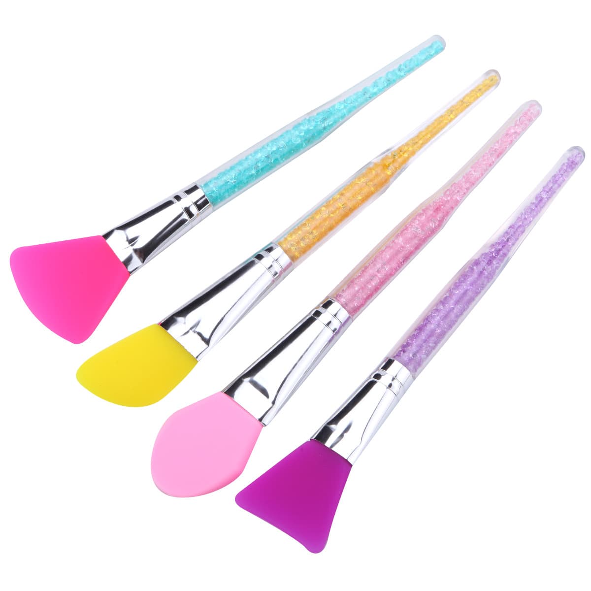 Silicone face mask, cosmetic brush, set 2
