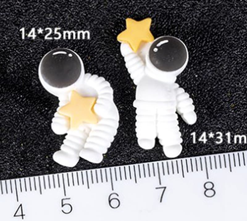 Cream hair accessory handmade, footwear buckle, headphones, astronaut, DIY 2