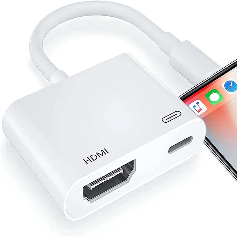 Suitable for Apple Lightning to HDMI same-screen cable, mobile phone to TV HD video converter 3