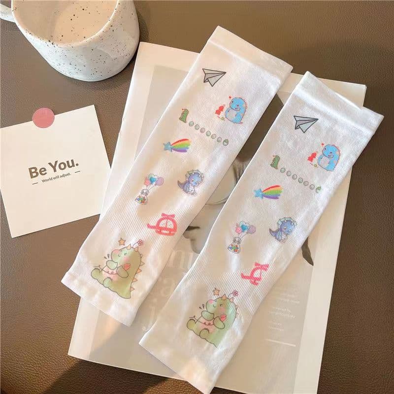 Children's summer protection sleeve, cute thin sleeves, silk sun protection cream for boys 2