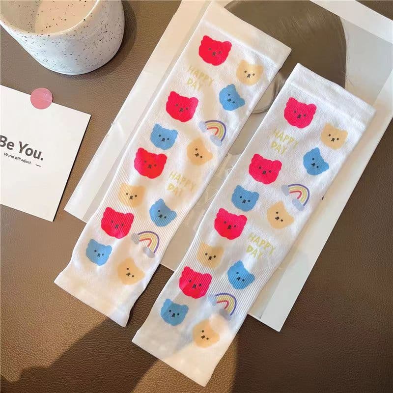 Children's summer protection sleeve, cute thin sleeves, silk sun protection cream for boys 4