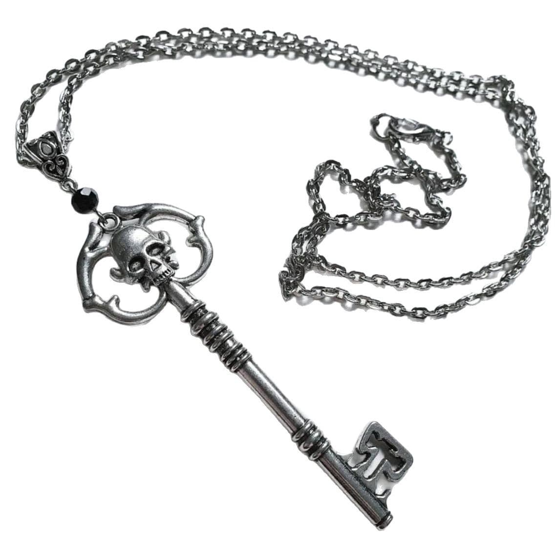 Antique crystal necklace for keys, Gothic 4