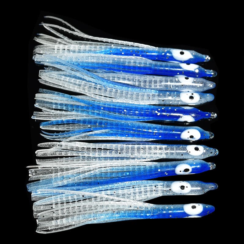 10 needle night luminous chapter bait squid, polyhhuba bionic Luya bait sea fishing bait, soft bait fake bait bait 4