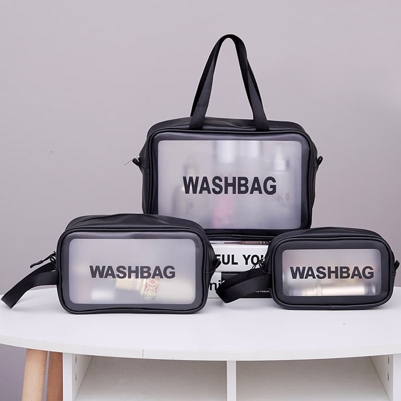 Polyurethane organizer bag, waterproof bag, capacious handheld travel bag, cosmetic bag 3