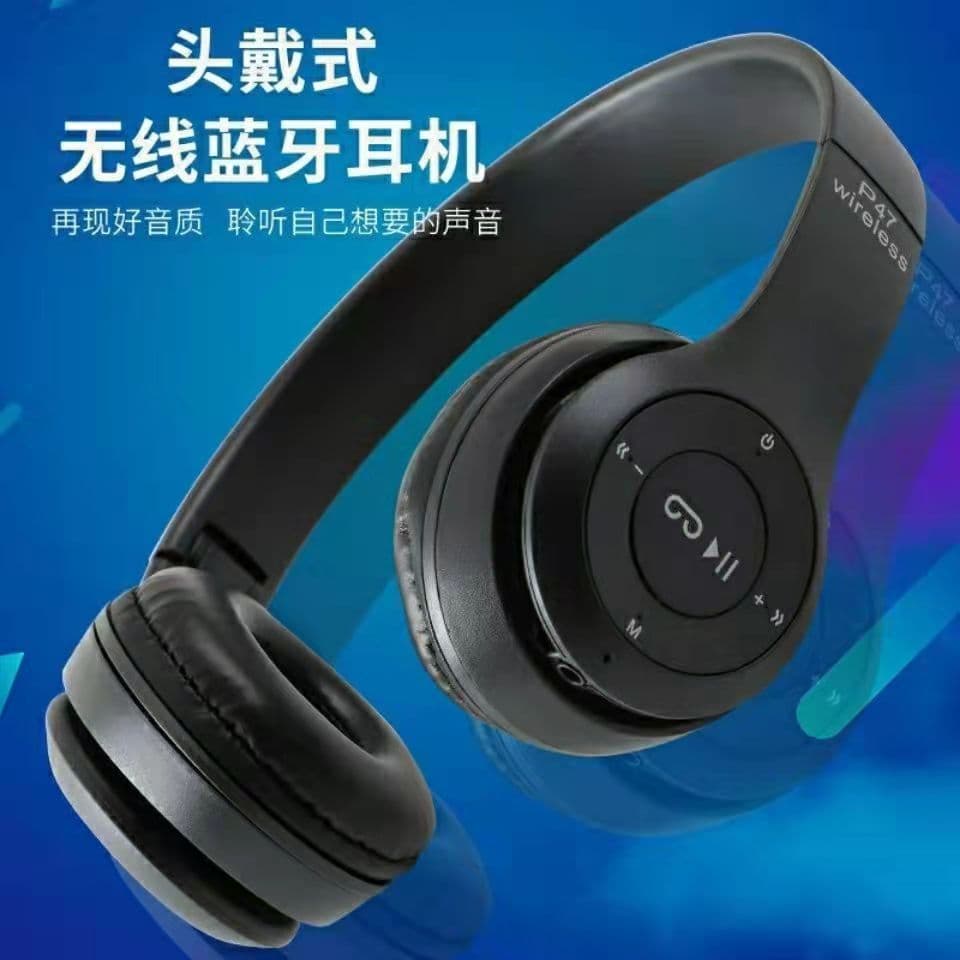 (Cross-border trading), (Wholesale), three dimensional folding headphones, wireless action game, P47, bluetooth 1