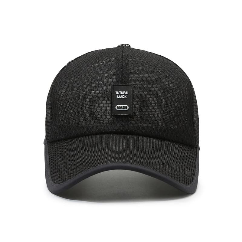 Summer long sun protection cream-stick, men's baseball cap, travel hat, casual fishing net for fishing, breathable hair mesh 2