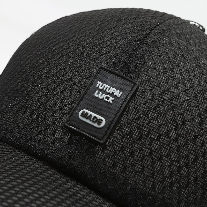 Summer long sun protection cream-stick, men's baseball cap, travel hat, casual fishing net for fishing, breathable hair mesh 3