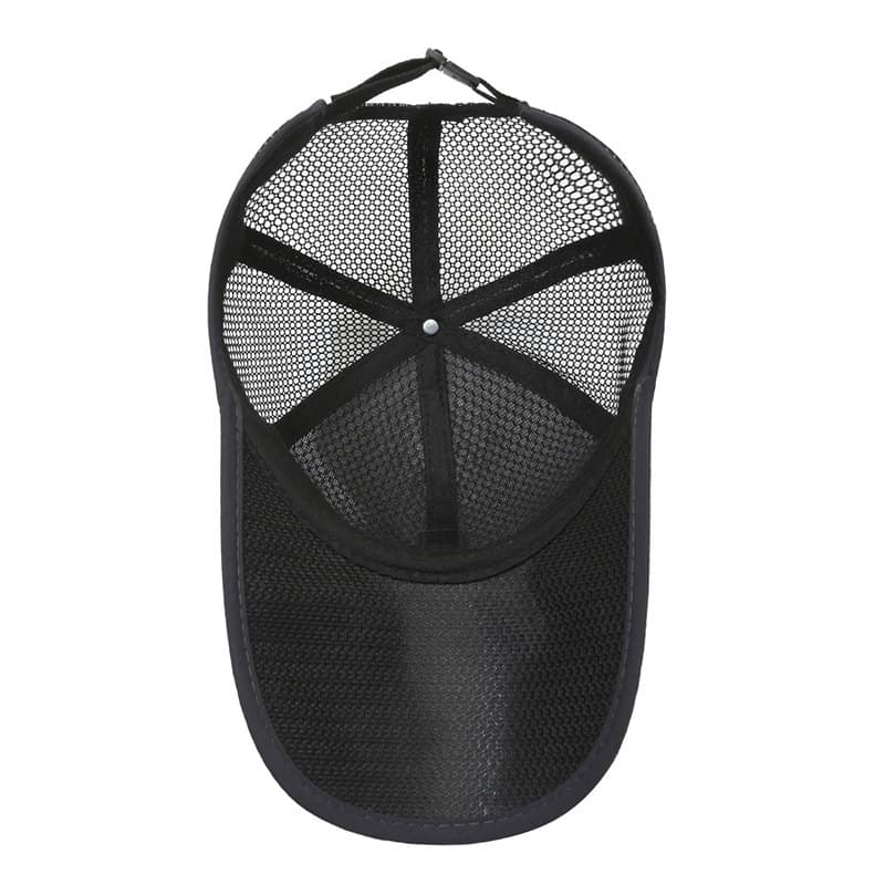 Summer long sun protection cream-stick, men's baseball cap, travel hat, casual fishing net for fishing, breathable hair mesh 5
