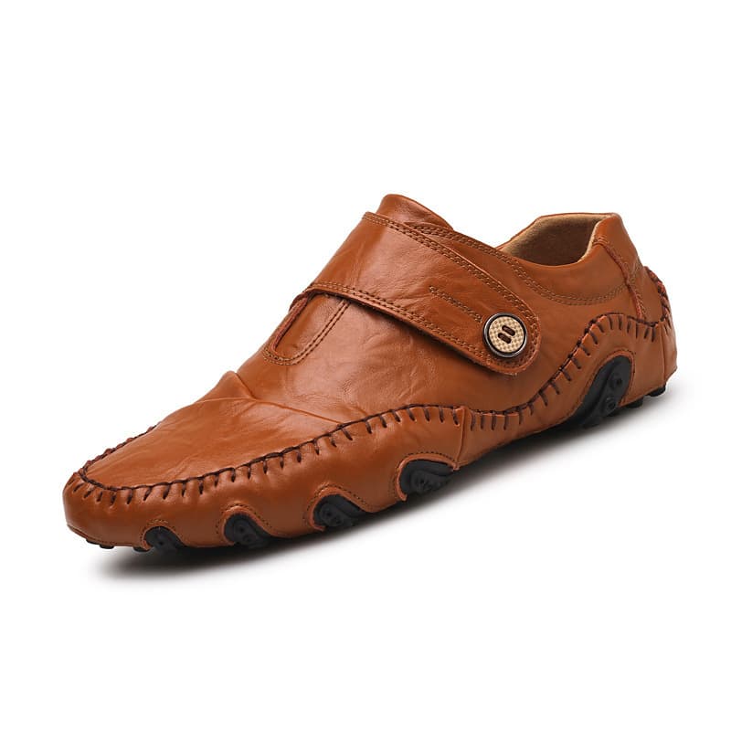 Large size leather shoes 38-44/45/46/47 yards driving shoes men's business shoes men's shoes officially installed shoes 3