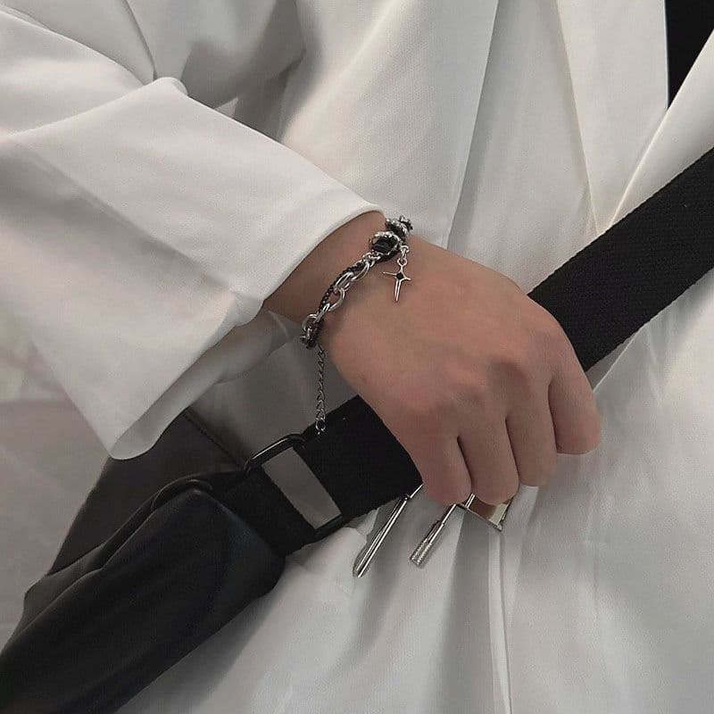 Bracelet stainless steel, brand universal accessory, simple and elegant design, high-quality style 3