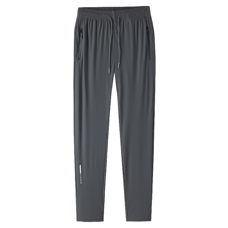Summer travel sports quick dry silk ultra thin breathable trousers, overall for leisure for gym, absorbs sweat and smell, for running 2