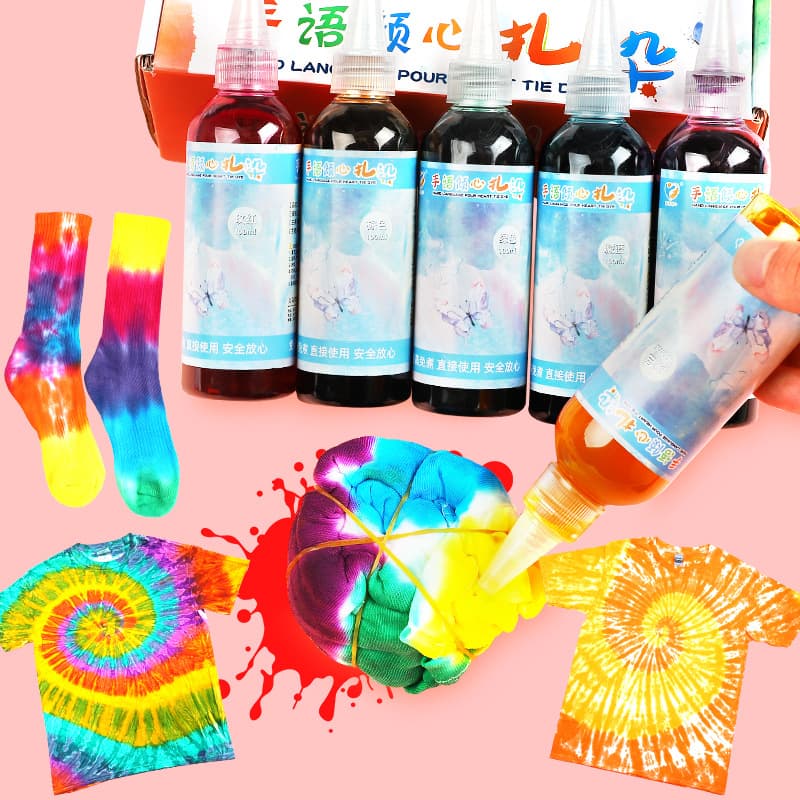 Children's art dye handmade, materials set, cloth, pigment T-shirt, DIY, full set 2