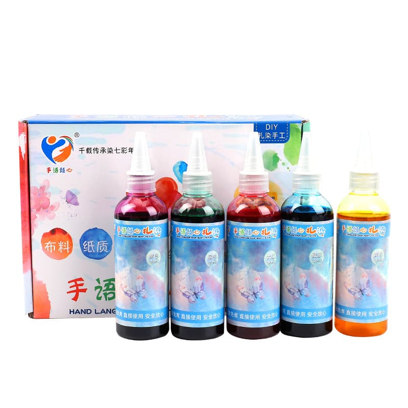 Children's art dye handmade, materials set, cloth, pigment T-shirt, DIY, full set 5