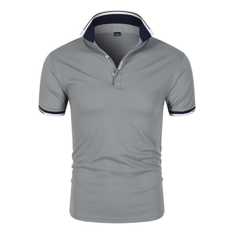 (Cross-border trading), summer solid polo, T-shirt, with short sleeve 3