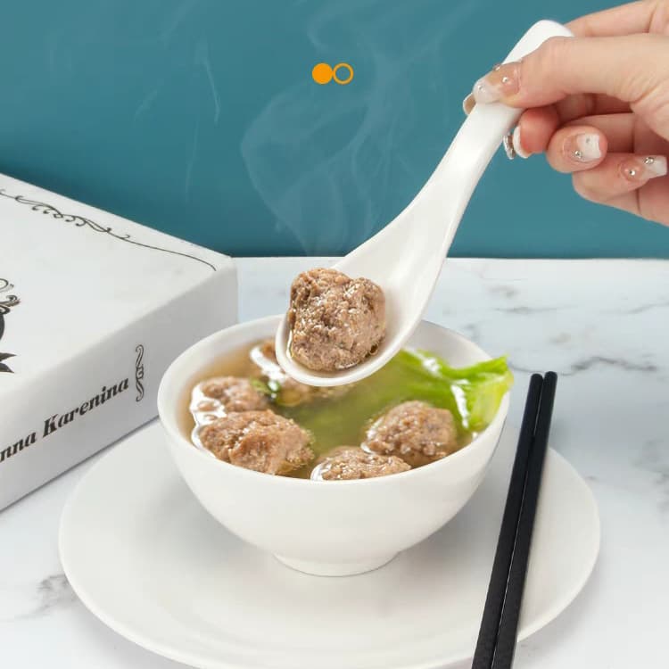 Polishing Commercial Bantamine Spoon wholesale long -handled turtle shell spoon breakfast small soup spoon Japanese first -class tone spoon 3