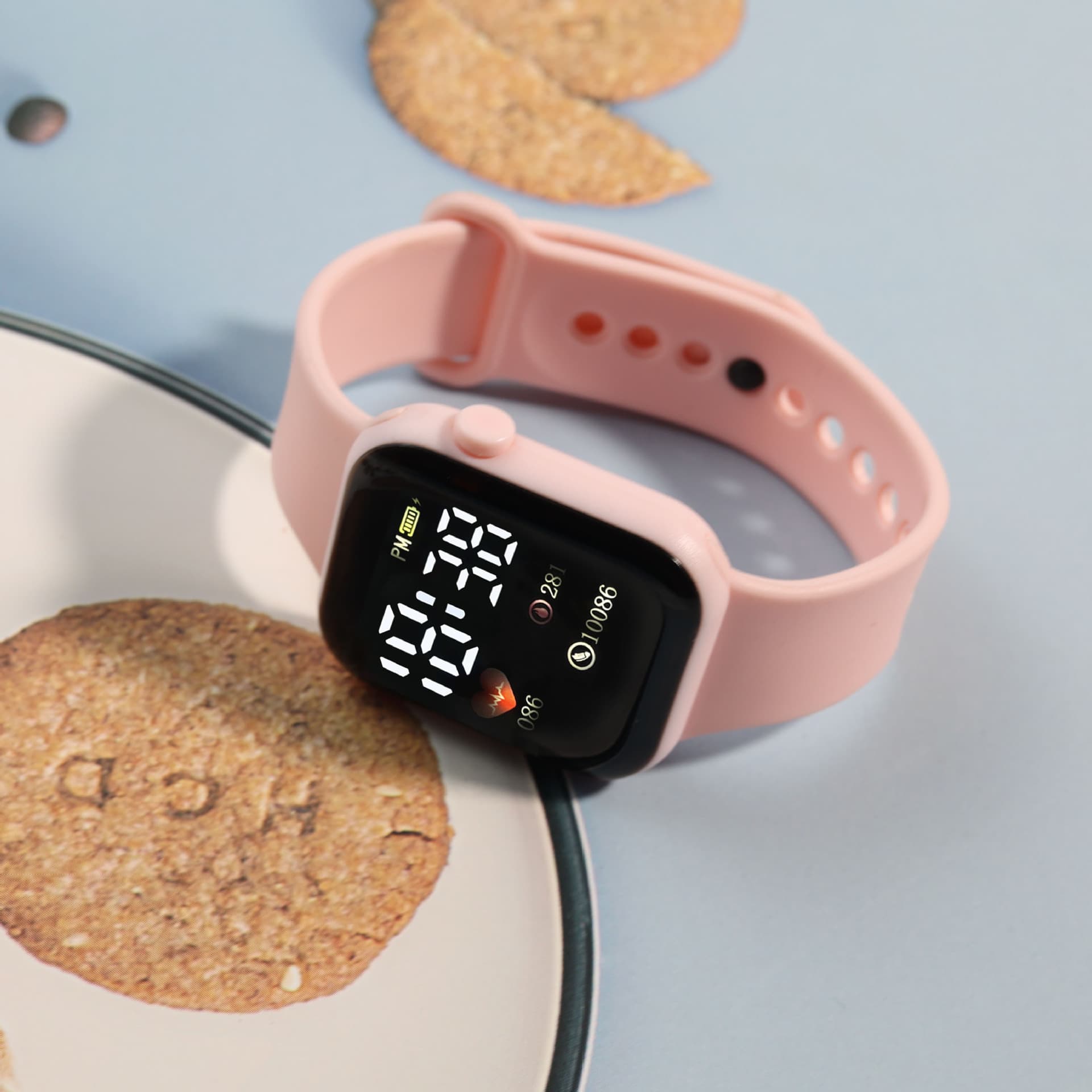 Apple, electronic children's square waterproof watch for leisure, (Physicals) 3