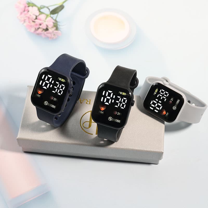 Apple, electronic children's square waterproof watch for leisure, (Physicals) 4