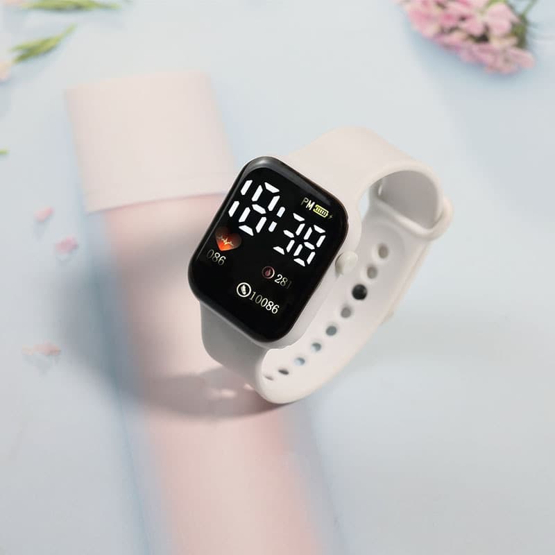 Apple, electronic children's square waterproof watch for leisure, (Physicals) 6
