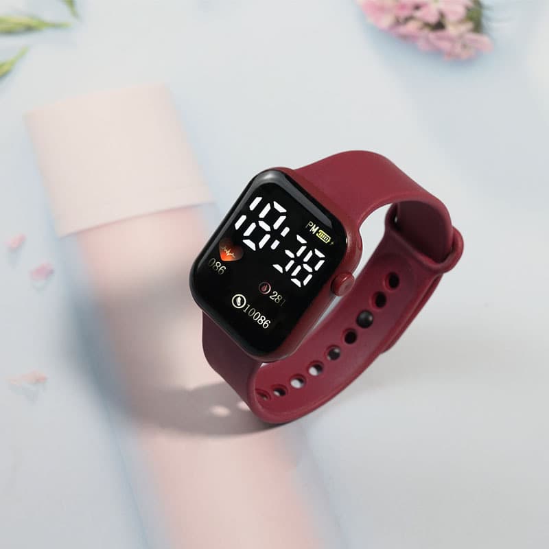 Apple, electronic children's square waterproof watch for leisure, (Physicals) 8