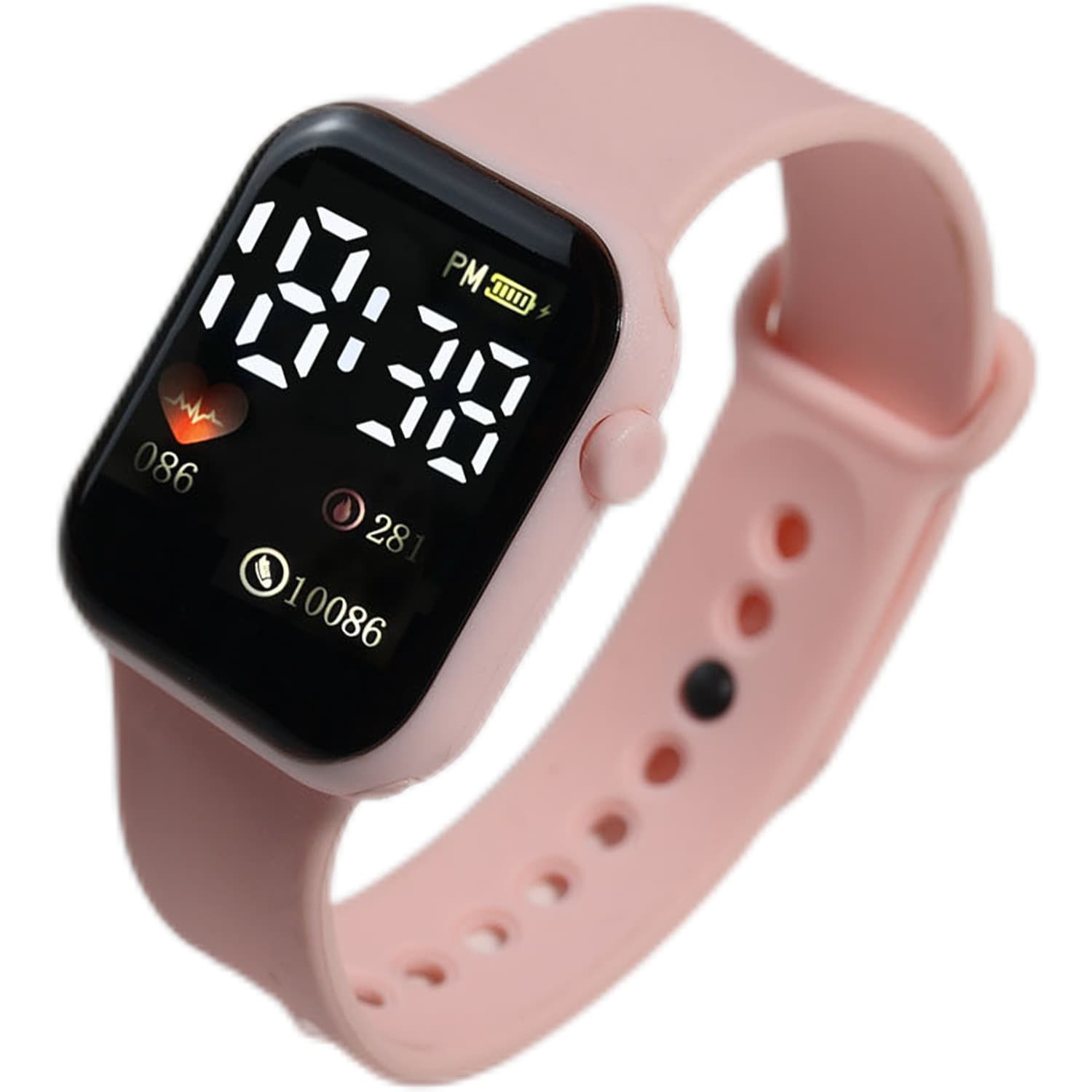 Apple, electronic children's square waterproof watch for leisure, (Physicals)