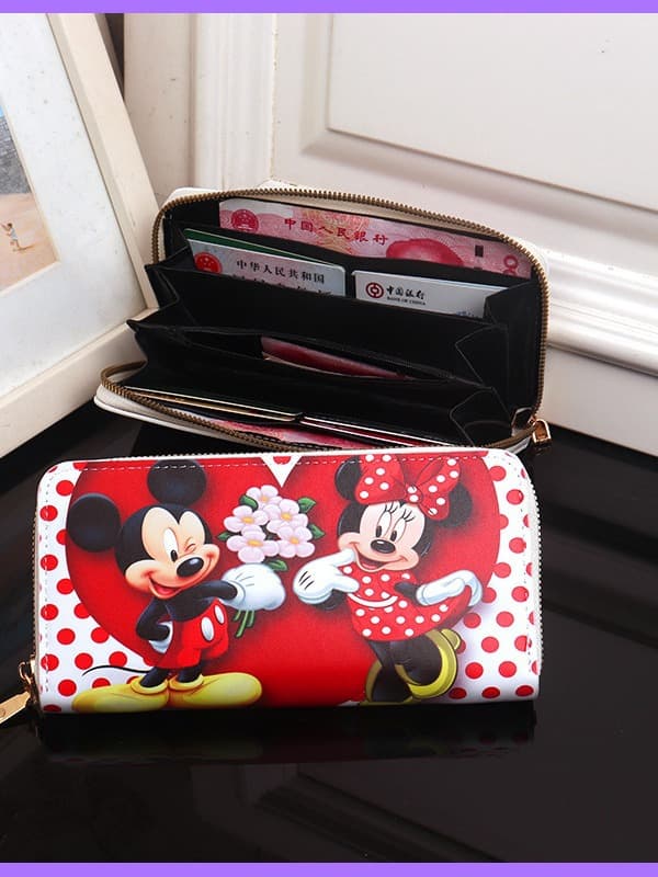 Cartoon cute wallet with zipper, card holder, Japanese and Korean 5