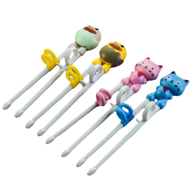 Children's chopsticks for training for new born for food, cute cartoon tableware for mother and baby, practice 5