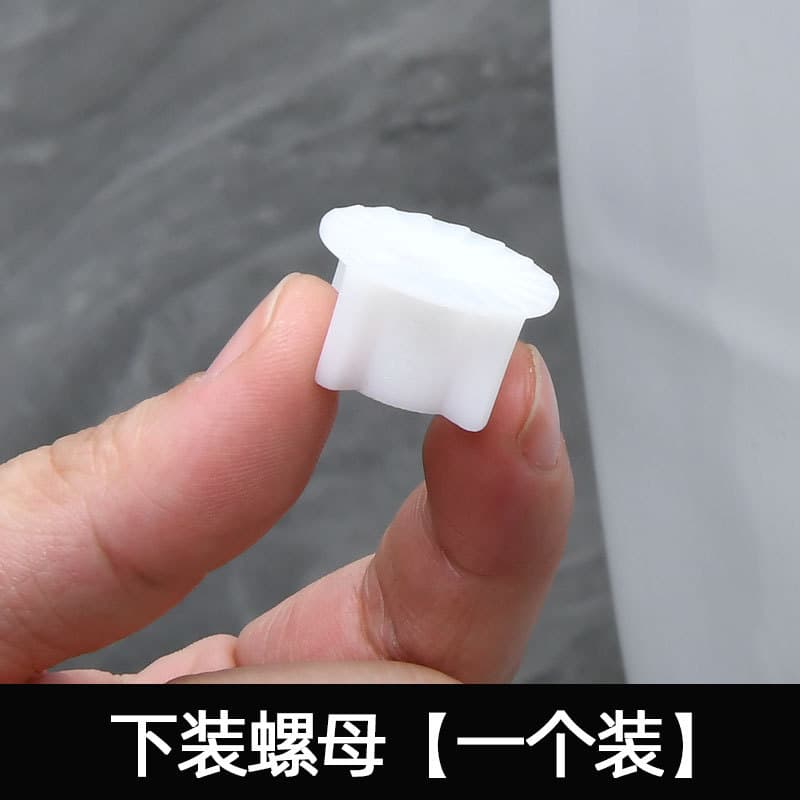 Toilet with accessories, face blush, universal cover, clips included 8