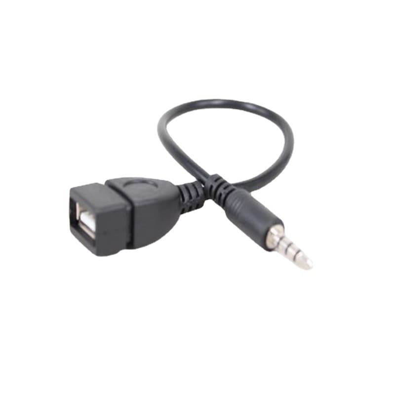 Auto 3.5 rotor USB mother mouth rotation line AUX3.5 car OTG audio cable AUX to USB mother head U disk connection 2