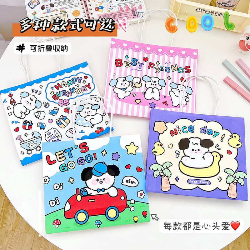 Genuine cartoon cute linen bag, pack, Birthday gift 2