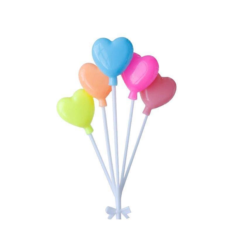 Cake decoration ins style plastic balloon baking love color handmade multi-head balloon string holiday plug-in DIY 5