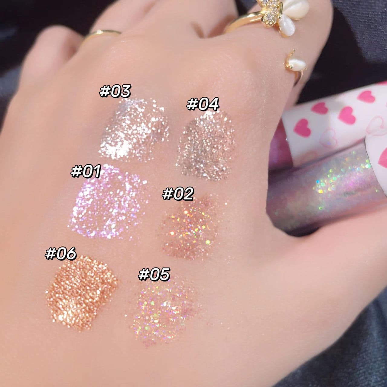 HISYI Shining Star Liquid Eye Shadow A Drop of Tears Thin Sequin Highlight Lying Silkworm Pearl Brightening Eye Shadow Female 4