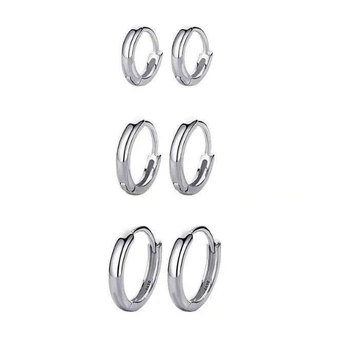 Fashionable geometric glossy earrings, simple and elegant design, high-quality style 5