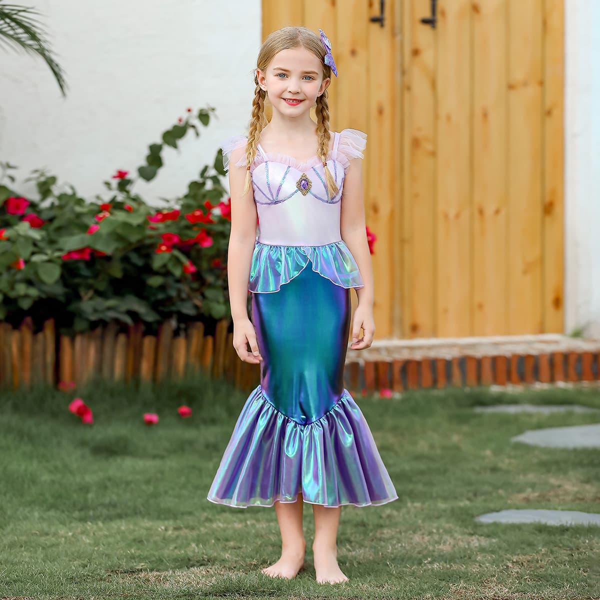 Children's brand small princess costume, dress with sleeves 2