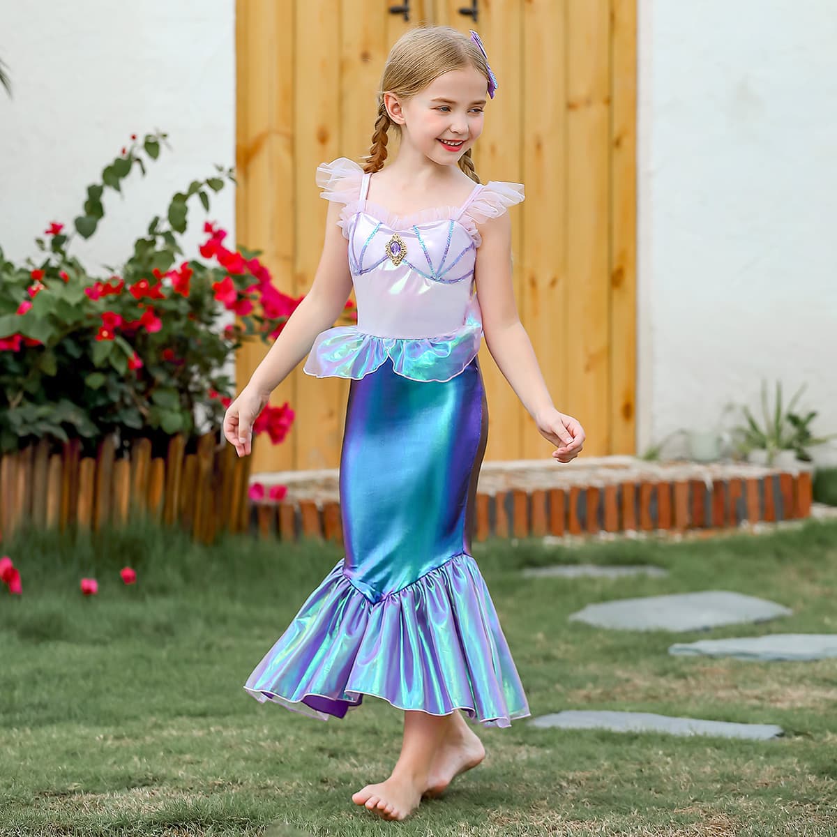 Children's brand small princess costume, dress with sleeves 3