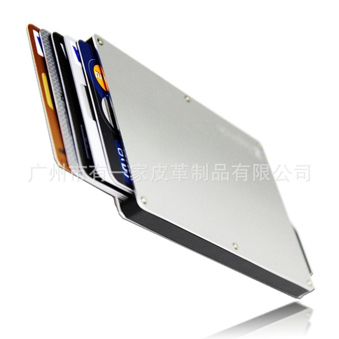 (Cross-border trading), automatic card holder, metallic color, aluminum alloy 5