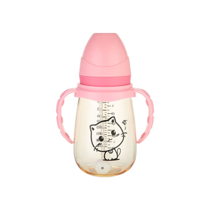(Wholesale), children's handle for new born with glass, silicone shatterproof pacifier, anti-colic bottle detergent 5