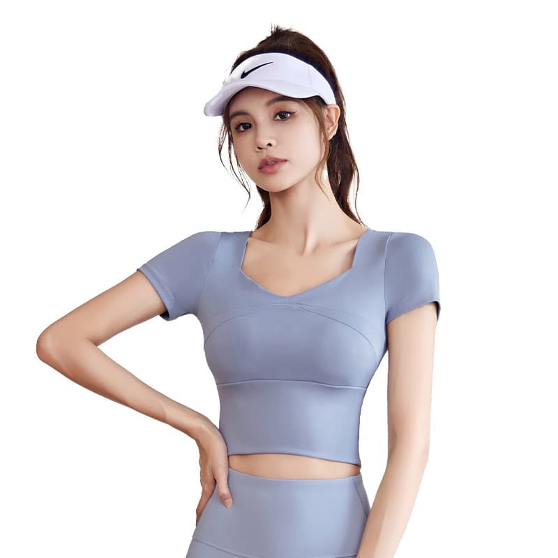 (Cross-border trading), yoga clothing, elastic sports set for training for gym, tight, for running 5