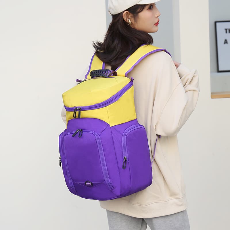 Capacious basketball backpack, sports football organizer bag for training, with your logo imprint 2