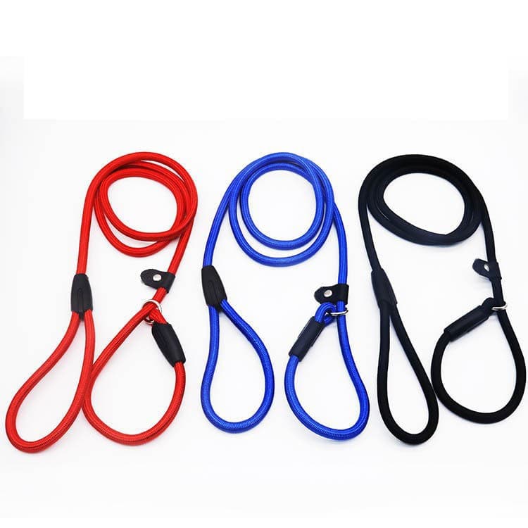Nylon dog buckle anti-shock explosion-proof leash, pull-resistant pet leash P chain leash, dog walking leash, dog chain 5