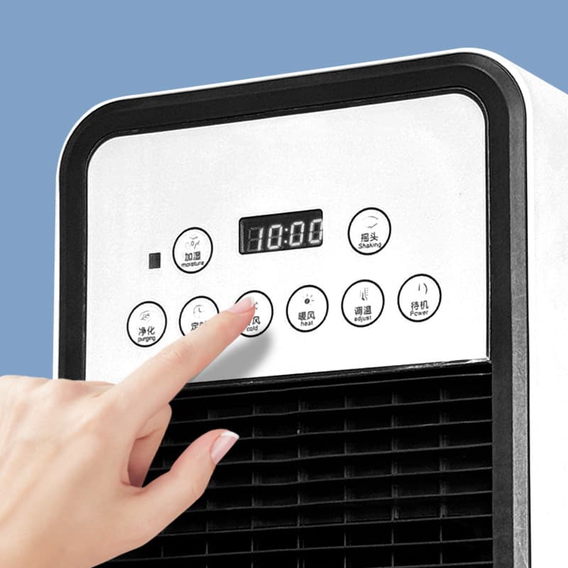 Air conditioning fan Cold and warm two -use home -cold fan -air -conditioning light sound water -cooled cooling electric fan mini AC 3