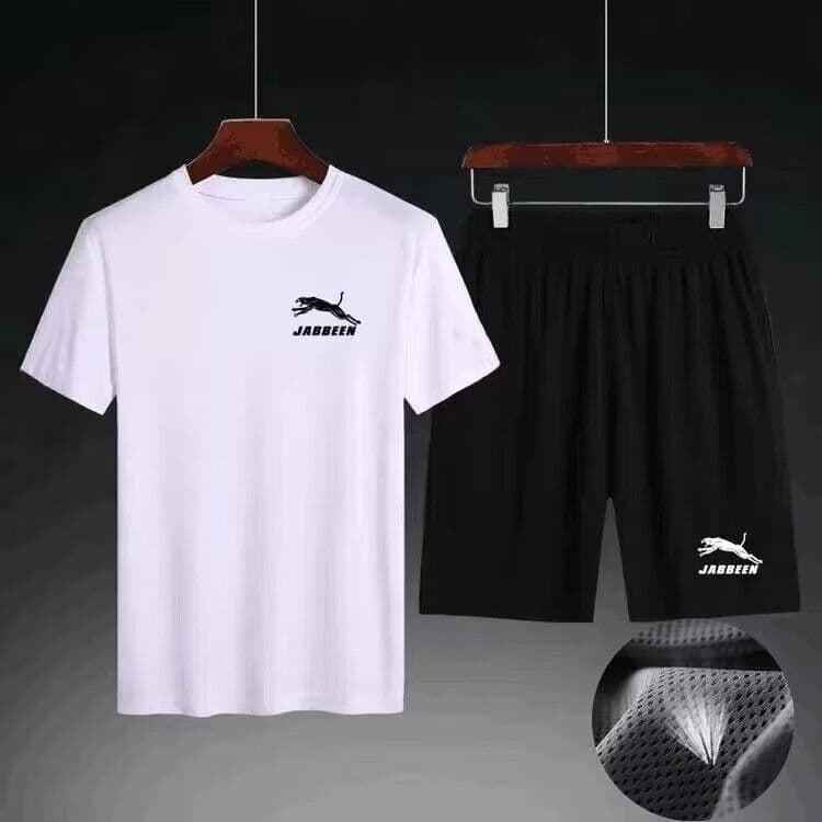 Summer quick dry sports suit, T-shirt, men's basketball uniform for gym, shorts, trousers, set, for running 3